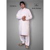 Mens simple embroided suit in offwhite colour