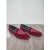 Men and Ladies Shoes in Maroon Colour with handwork