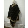Black Vevet Shawl with Embroidery on it (Tilla Embroidery)
