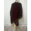 Ladies Bridal Shawls in Maroon Colour with Cut Stone Work