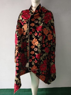 Fully Embroidered Velvet Shawl - Breeze Master Copy